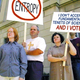 Conservative Christians protest the second law of thermodynamics on the steps of the Kansas Capitol.